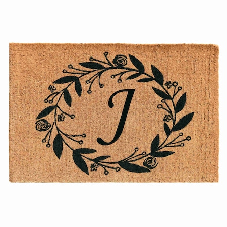 Calloway Mills Monogram Door Mat, Black, Natural, 24 in W x 36 in L 103362436J